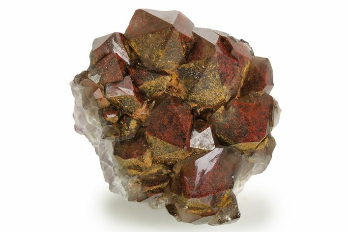 Thunder Bay Smoky Amethyst Cluster with Hematite - Canada #349935